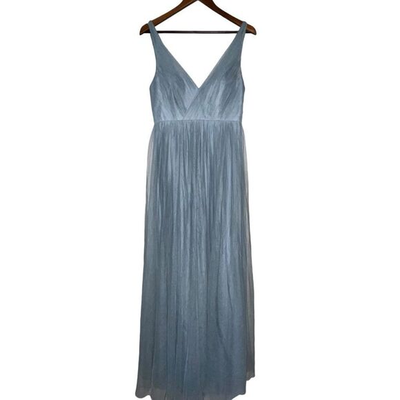 Women's Revelry Jamie Cinderella Blue Chiffon Formal Dress - Picture 1 of 10